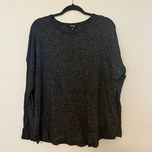 Drop Shoulder Buffalo David Bitton Charcoal Knit Top
